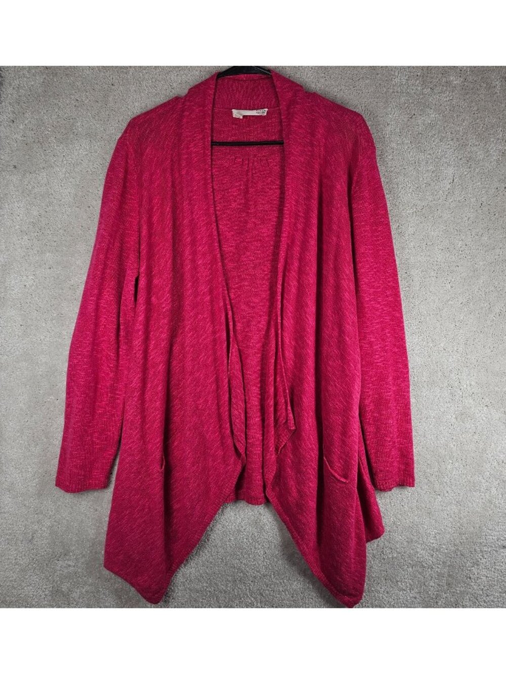 Eileen Fisher Womans Linen Blend Size XL Sweater Cardigan Pink